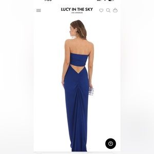 Blue formal gown